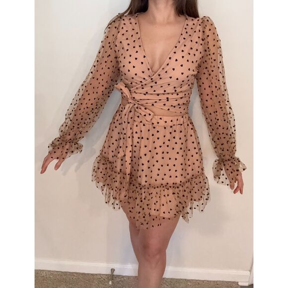 SHEIN Mesh Heart Print Set – Size S - Picture 2 of 3